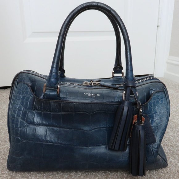 Coach Handbags - Coach Legacy Haley Exotic Embossed Croc Leather 25324